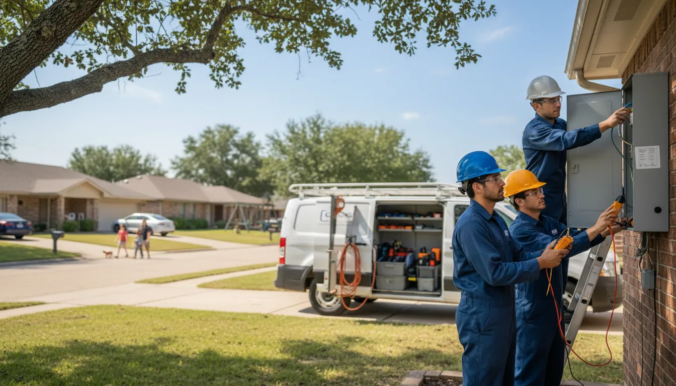 Certified electrician providing emergency electrical services in Bartelso, IL